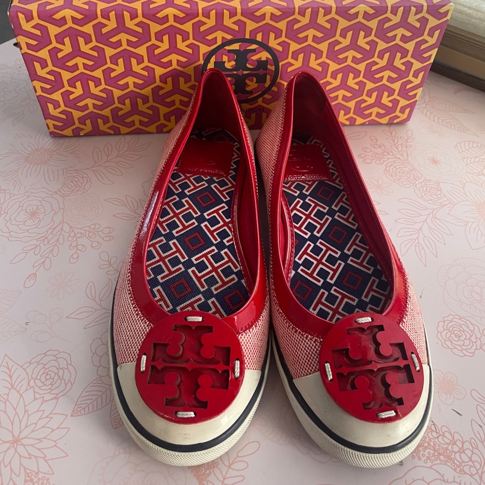 Tory Burch Channing Canvas flats